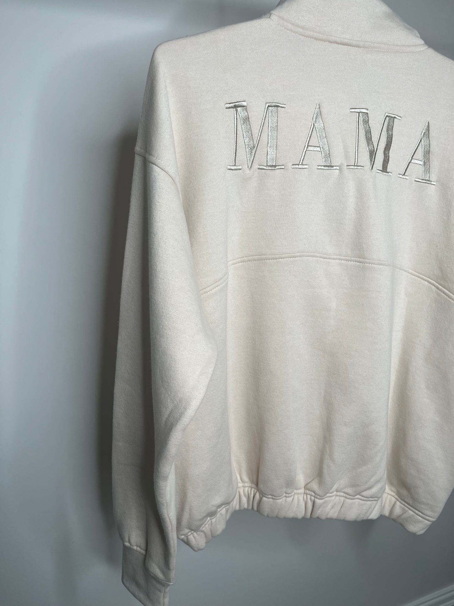 “It’s a family affair” Half Zip Mama Sweatshirt