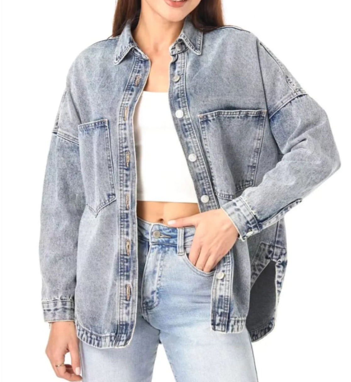 Denim Oversized Shirt