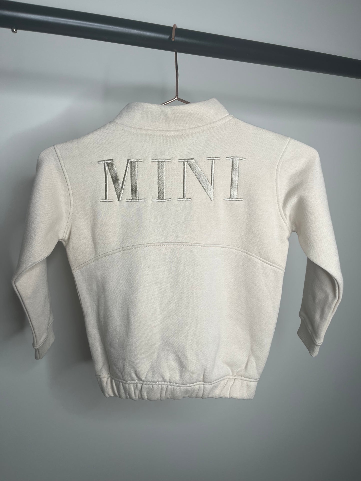“It’s a family affair” Half Zip Mama’s Mini Sweatshirt