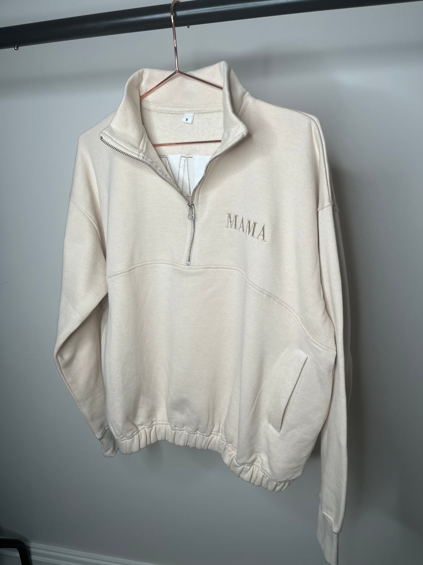 “It’s a family affair” Half Zip Mama Sweatshirt