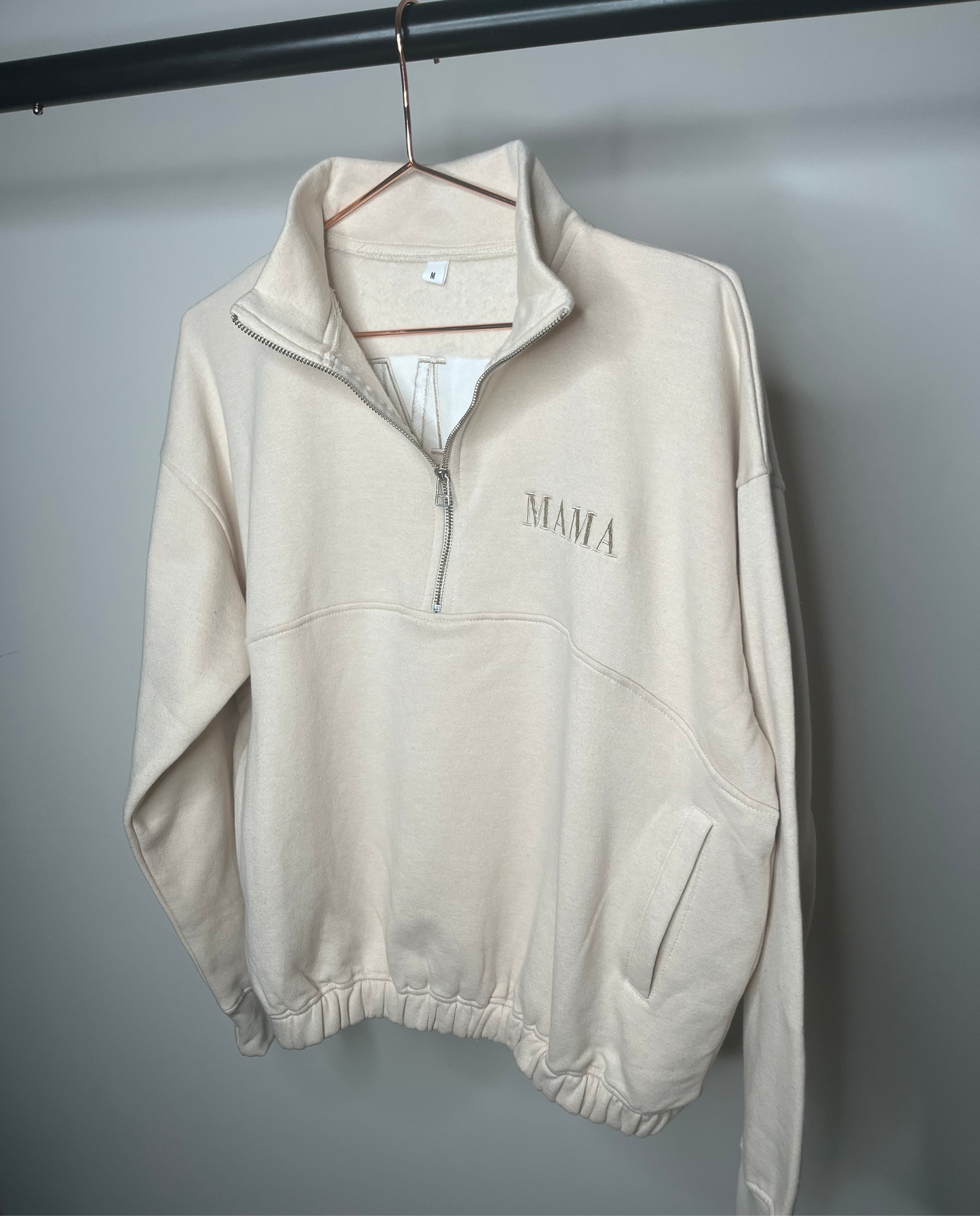 “It’s a family affair” Half Zip Mama Sweatshirt