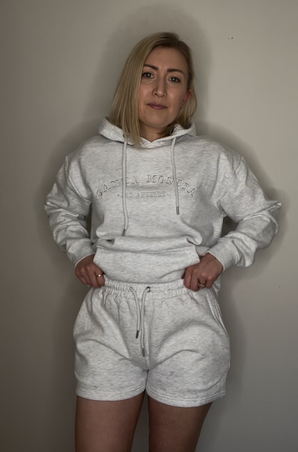 LA Chill Hoodie & Shorts Coord Set