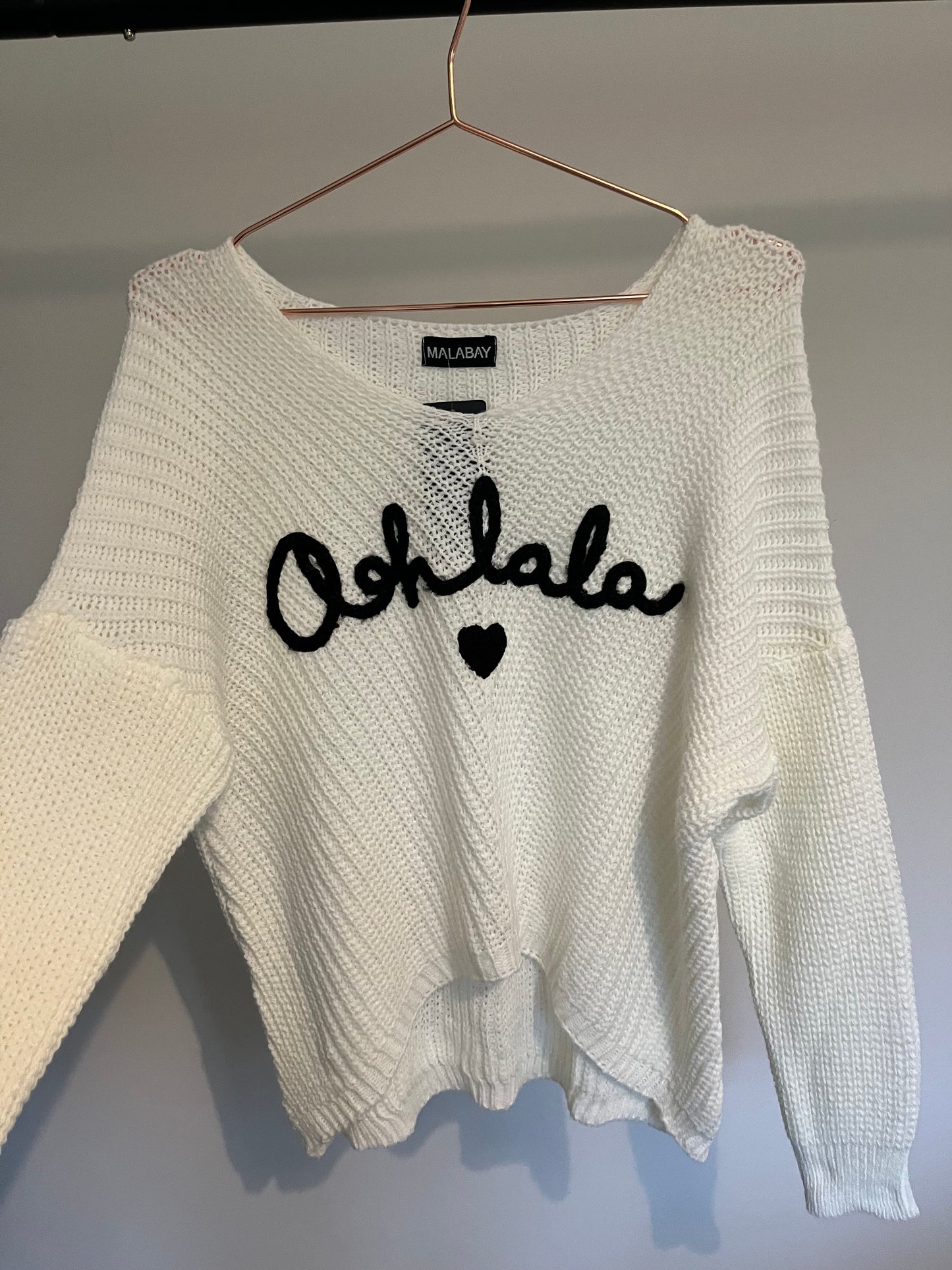 “Oh..la..love” knit jumper