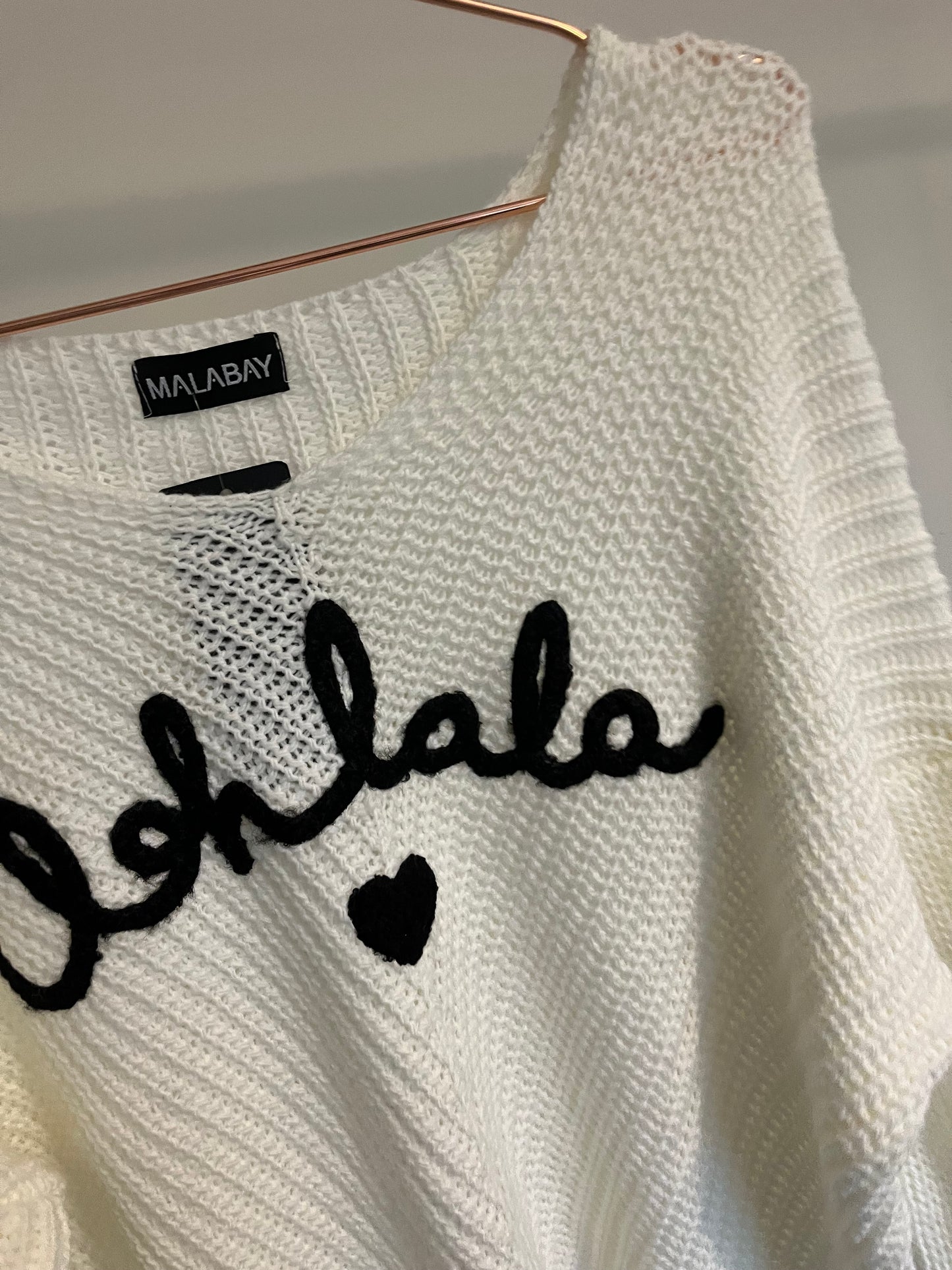 “Oh..la..love” knit jumper