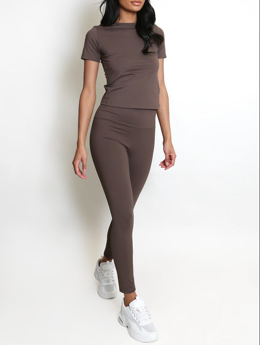 Chocolate Premium Leggings Set