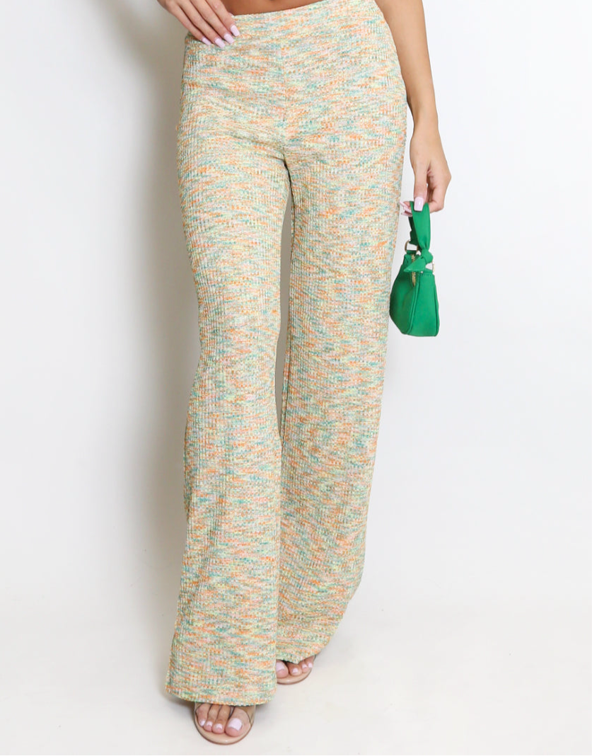 Space Dyed Flared Trouser