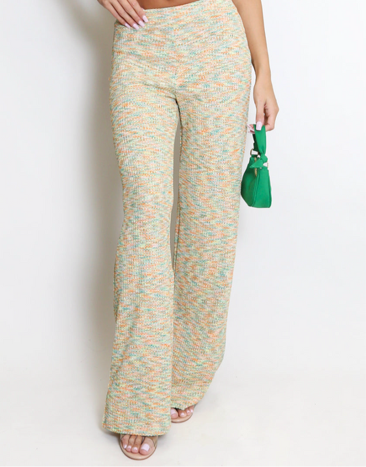 Space Dyed Flared Trouser